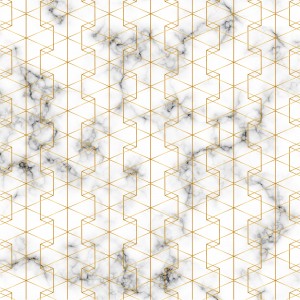 Art Deco Hexagon Art